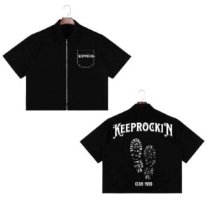 KR 'stepper' zip up T-shirt