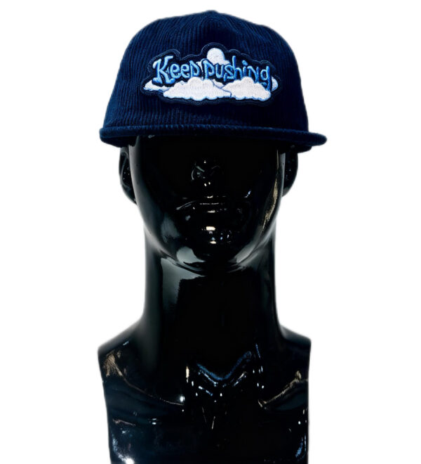 KR "Keep Pushing" Corduroy Hat (Black)